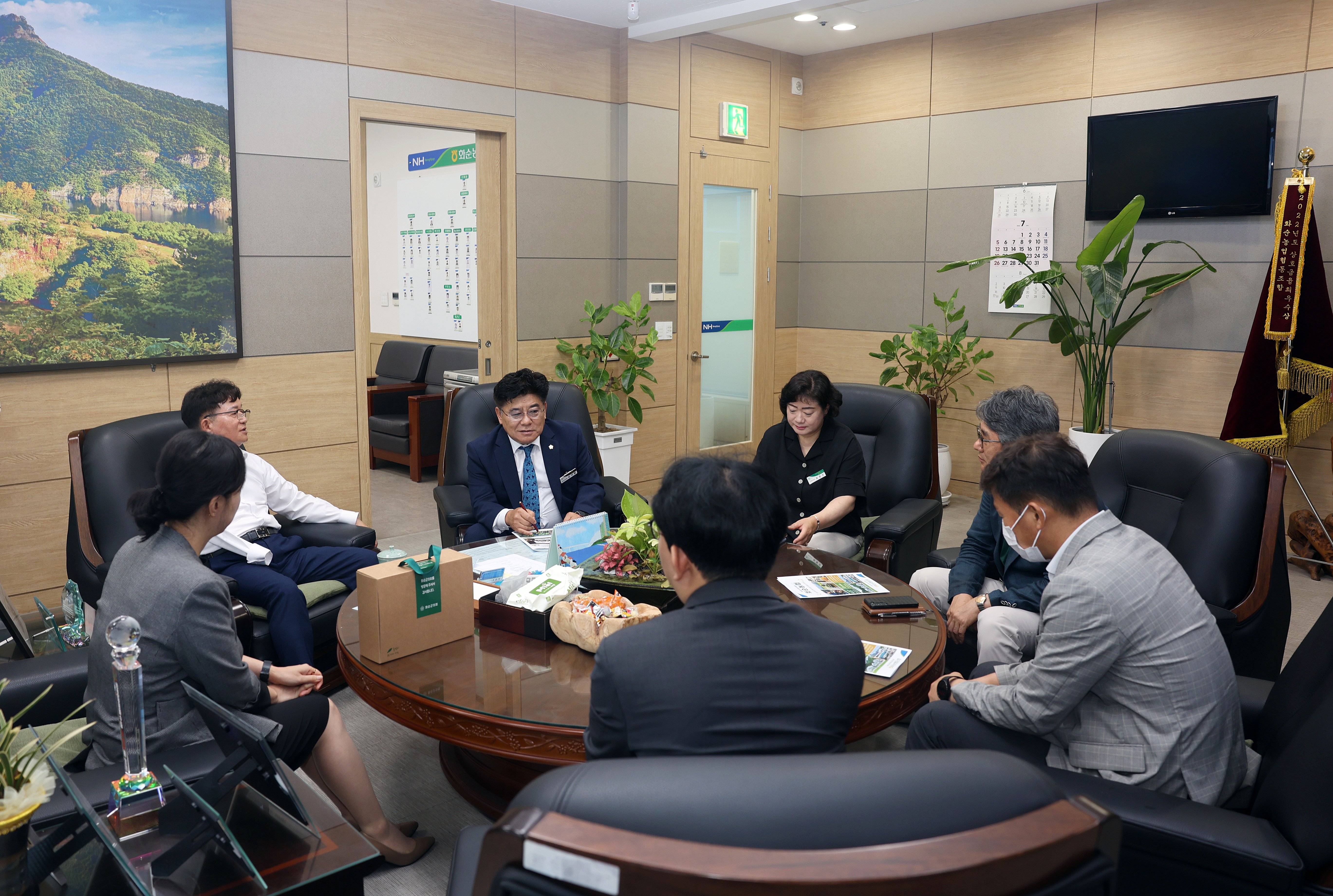 화순군의회 의장 기관단체 등 방문 사진5
