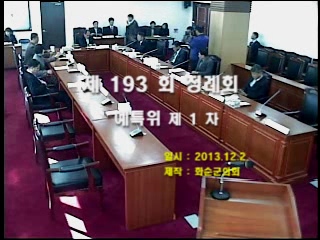 제193회 제1차 예산결산특별위원회