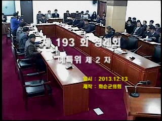 제193회 제2차 예산결산특별위원회