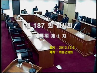 제187회 제1차 예산결산특별위원회