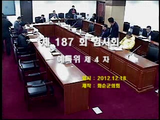 제187회 제4차 예산결산특별위원회