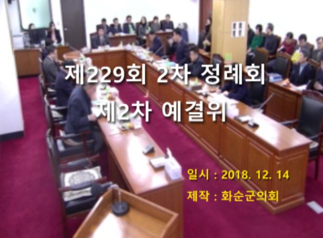 제229회 제2차 예산결산특별위원회